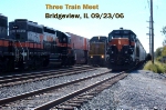 Three Train Meet